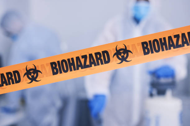 Professional Blood Cleanup technician working in Locust Valley, NY